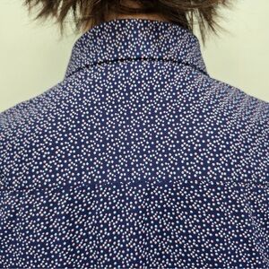 BRAND NEW NWOT Bugatchi Polka Dot Casual Button Down Shirt